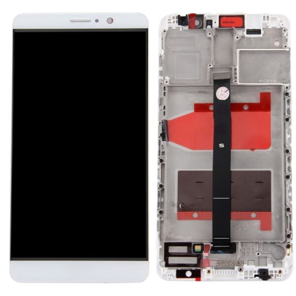 ECRAN LCD + VITRE TACTILE + COMPLETE FRAME POUR HUAWEI MATE 9 BLANC