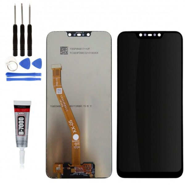 ECRAN LCD + VITRE TACTILE HUAWEI MATE 20 LITE NOIR + OUTILS + ADHESIVE COLLE