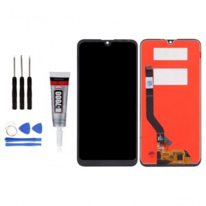 ECRAN LCD + VITRE TACTILE HUAWEI Y7 2019 NOIR + OUTILS + COLLE