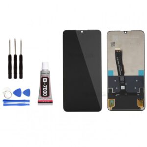 ECRAN LCD + VITRE TACTILE HUAWEI P30 LITE / NOVA 4E NOIR + OUTILS + COLLE