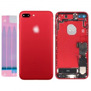 Chassis Complet Coque Arriere iPhone 7 PLUS ROUGE + COLLE