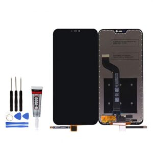 ECRAN LCD + VITRE TACTILE XIAOMI MI A2 LITE NOIR + OUTILS + COLLE