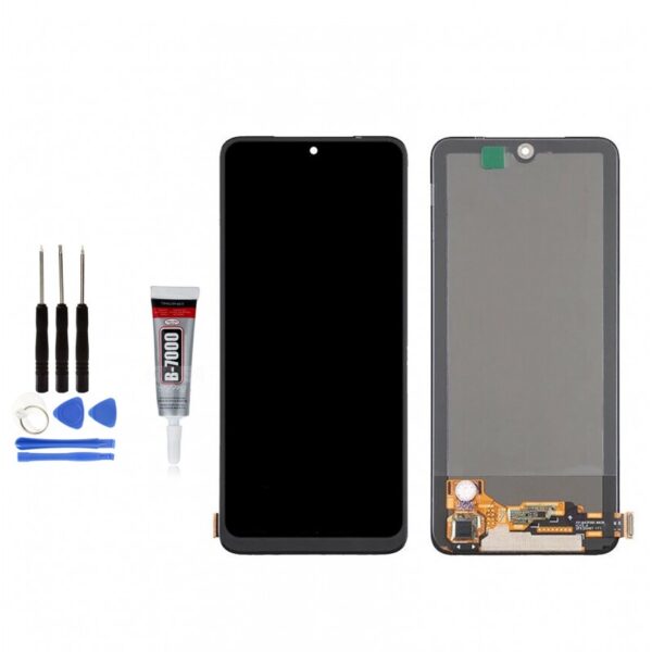 ECRAN LCD pour XIAOMI Poco M4 Pro 4G GRIS BLEUE JAUNE OUTILS + COLLE